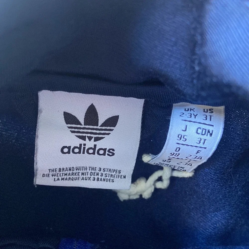 Adidas kids blue zip up track jacket athletic casual sporty soccer unisex boy 3T